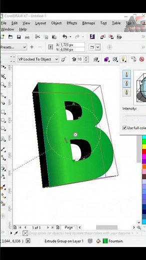 3D Text Creating in CorelDraw | Corel Draw Tutorial #coreldraw