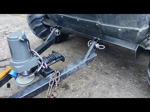 ATV XTV Snow Plow Mount Homemade