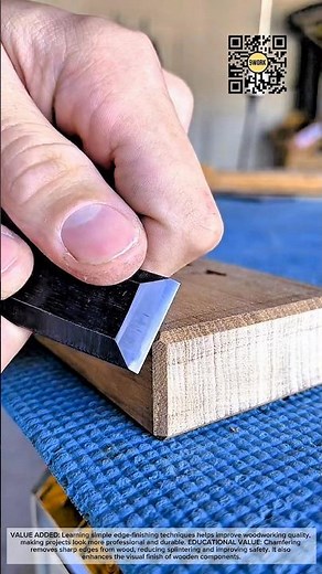 Precision Wood Chamfering Using a Hand Tool for Clean Edges #9work