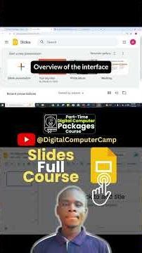 How to Access Google Slides | Full Interface Overview for Beginners