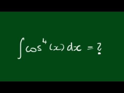 Integral of ∫cos^4(x)dx using the Reduction Formula