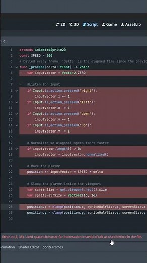 Clean Up Messy #godot Indentions Instantly with One Hotkey!