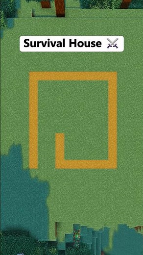 Simple Survival House Build ⚒️ #minecraft #builds