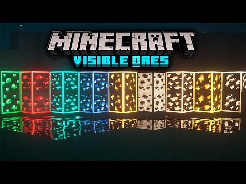 Glowing Ore Texture Pack MCPE 1.19 | minecraft glowing ore addon