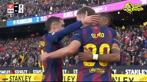 Barcelona vs. Alavés en vivo (2-1) Goll de Barcelona Dani Olmo 26' #barcelonafc #barcelonaenvivo #viscabarca #daniolmo | Partido en vivo