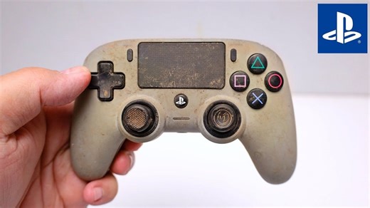 【4K60帧】2美元买的NACON PS4有线手柄修复翻新💥 | 作者：Restoration EG