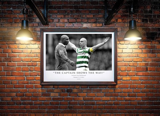 Celtic FC - Scott Brown / Club Colour Splash Digital Download Print / Iconic Football Sports Moment Wall Art Poster - Etsy