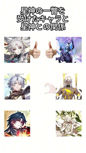 星神の一瞥を受けたキャラと星神との関係 #hsrcaw#崩壊スターレイル #スタレ #崩スタ #honkaistarrail #starrail