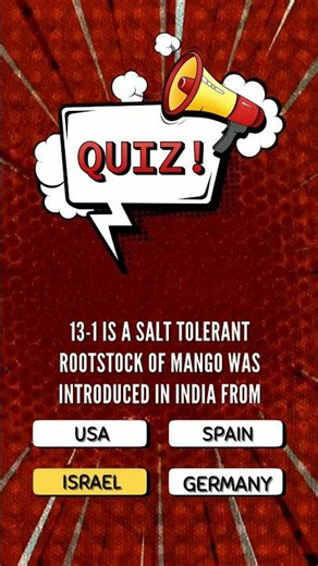 DAILY HORTICULTURE QUIZ #agriadhyapak #horticulture #exam #icar #netexam #agriculture #asrbnet2025
