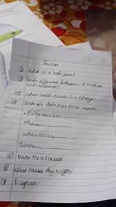 What is a leap year?Write the difference between rotation and ... | Filo