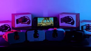 VR Headset Compatible with Nintendo Switch 2 (2025), Switch 2 Virtual Reality VR Glasses with Adjustable HD Lenses and Comfortable Head Strap, Labo VR Kit for Switch 2 Accessories, Orange&Blue