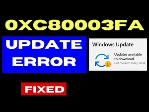 0xC80003FA Windows Update Error on Windows 11 / 10 Fixed