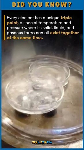 Did you know a substance can exist as a solid, liquid, and gas | #spacefacts #didyouknow #space