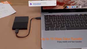 CableCreation USB C to Micro B Short Cable 1FT, 10G Micro B to USB C External Hard Drive Cable for iPhone 15/16/17,Samsung Galaxy S24,Seagate WD Westgate My Passport,MacBook Pro/Air, iPad/Tablet,Black