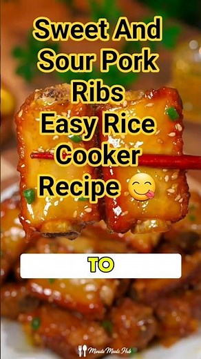 Better Than Restaurant Sweet & Sour Pork Ribs | Easy Rice Cooker Recipe