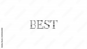 Best ascii animation loop on white background. Ascii code art symbols typewriter in and out effect with looped motion.