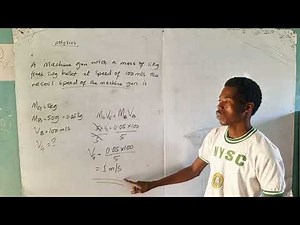 How to calculate the recoil speed of a gun | Momentum of a bullet