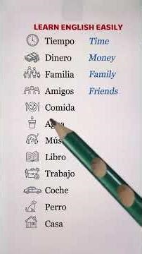 VOCABULARIO BÁSICO EN INGLÉS – APRENDE INGLÉS PARA PRINCIPIANTES 📖🇺🇸🤩 #ingles #aprenderingles