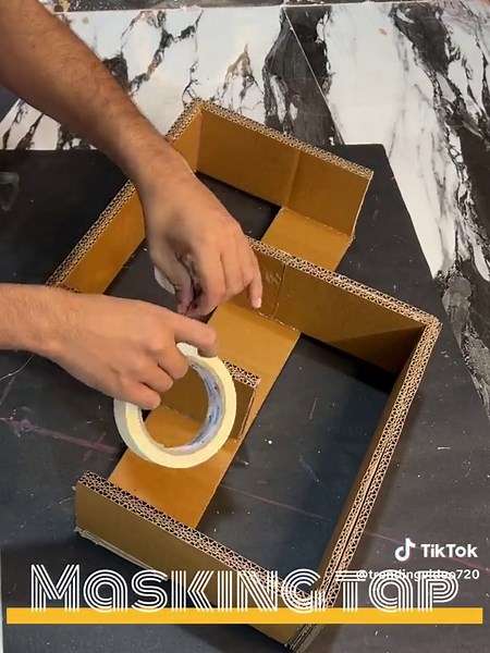 DIY Cardboard Wall Shelf Plant Holder