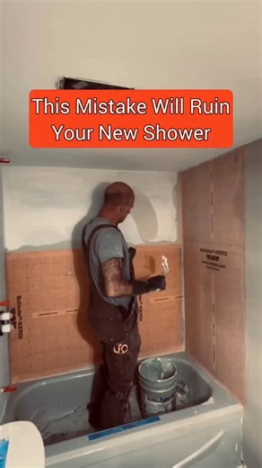 ✅ Follow Built To Code for renovation tips ⬇️ Full waterproofing guide below The damage you never see — until your bathroom fails. Water getting behind shower tile is one of the costliest renovation problems, and it usually stays hidden for years. By the time it shows up, the only fix is a full demolition. This waterproofing membrane is what stops that from happening. Installed correctly, it protects the structure long before the first tile goes up. Proper installation steps: 1️⃣ Make sure walls