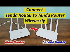 How to connect tenda router to another router without cable