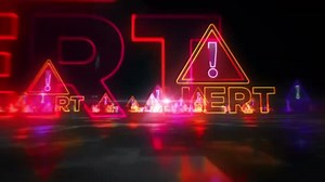 Alert Warning Exclamation Symbol Danger Cyber Attack Security Breach Light