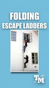 10K reactions · 286 shares | Genius Folding Escape Ladders Safer Escape’s designed Modum Retractable Fire Escape Ladders provide the most reliable means of evacuation during emergencies. designed to enhance home safety without sacrificing the aesthetics of your home. Credits: @ saferescape / YT @ disasterclasspodcast / YT #tech #technology #engineering #innovative #reels | Tech Moments | Facebook