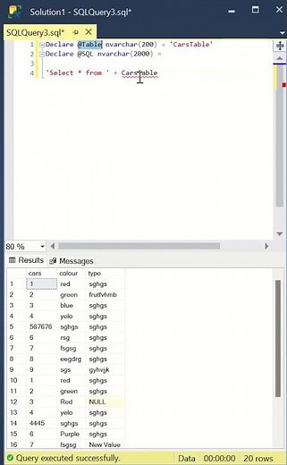 Create Dynamic SQL Queries #sqlserver #coding