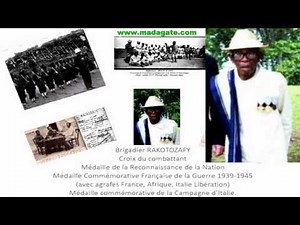 Brigadier RAKOTOZAFY. Ancien combattant 1939-1945