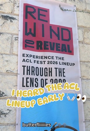 ACL FEST 2026 LINE UP TEASE 🎧🎸 Who’s your guess? 👇 #aclfestival #austintx #aclfest #austin I went @ACL Music Festival’s rewind to reveal ⏪ for a sneak peak at this years line up and to ask the people what they heard! HitClips, portable DVD players, and a whole lot of rumors. 💿 The 2002 nostalgia is real for this year's ACL reveal. Who’s your top guess? 👇