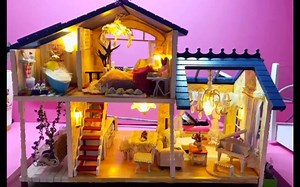 【房子模型】【小屋模型】爱她就给她做一个普罗旺斯浪漫小屋吧，一个载满爱情友情的小屋！