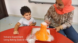Making a volcano with kids is an easy and fun science activity. Little ones are fascinated by the fizzy 'lava' and the kids still love trying it over and over. | Juniors Academy International Preschool | Facebook