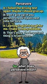 "Persevere": What does it mean in English? [ ForB English Lesson ] #shorts