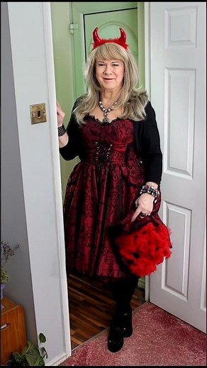 Tanya Melody shorts 126 M410 - Crossdressing Halloween dress.