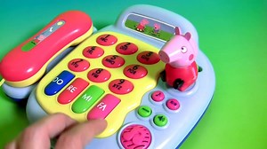 Peppa Pig Musical Telephone Toy Calling Elsa Flip Phone - Juguete Teléfono de Peppa Pig Piano Toy | Fun Toyz Collector