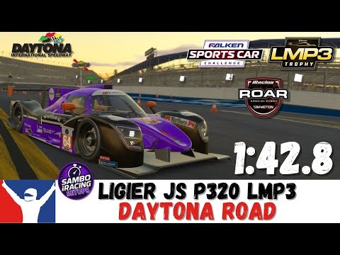 iRacing LMP3 Daytona Road Guide - 1:42.8 - Ligier JS P320 LMP3 Daytona Road Track Guide & Setup