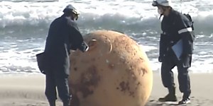 Mysterious sphere on Japanese beach removed as origins continue to puzzle