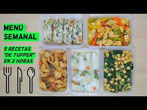 WEEKLY MENU 1. Cook all your meals for the week in 2 hours!!!! "MEAL PREP" or "BATCH COOKING"
