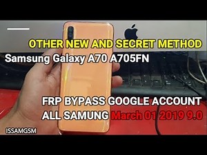 Bypass google account Samsung Galaxy A70 A705FN 9.0 FRP U1 B1 Method 3