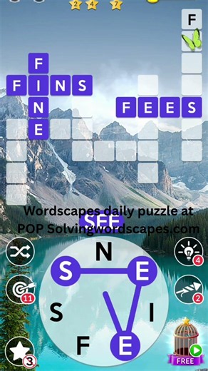 Wordscapes daily puzzle august 1 Answers