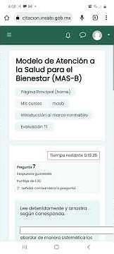 Evaluación T1. Modelo de Atención a la Salud para el Bienestar (MAS-B). Curso INSABI.
