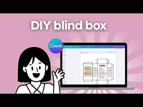 HOW TO MAKE BLIND BOX templates in Canva | Step-by-step mystery box design tutorial