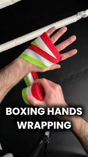 Boxing hands wrapping ✔️#boxing #boxingtraining #boxingcoach #boxingcoach #boxingwraps