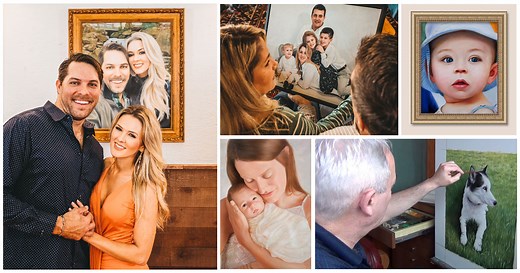 Custom Canvas Painting - From Photo to Hand-Painted Portrait | Paint your life