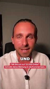 Fällt Bitcoin auf 10.000 Dollar? Schreib deine Meinung in die Kommentare