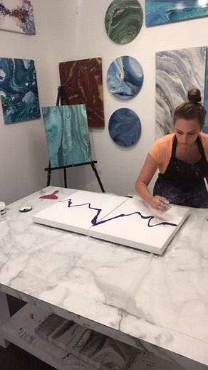 Dutch pour!!! #acrylicpainting #fluidart #acrylicpouring #artskills #artistsoftiktok #abstractart #fluidacrylics #process