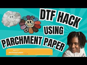 DTF Sublimation hack using parchment paper || Sublimation on 100% cotton