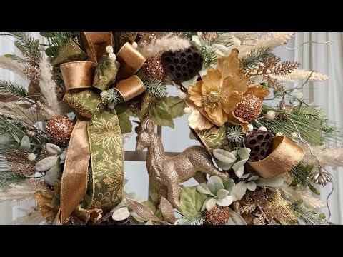 How to make an Artificial Christmas Wreath