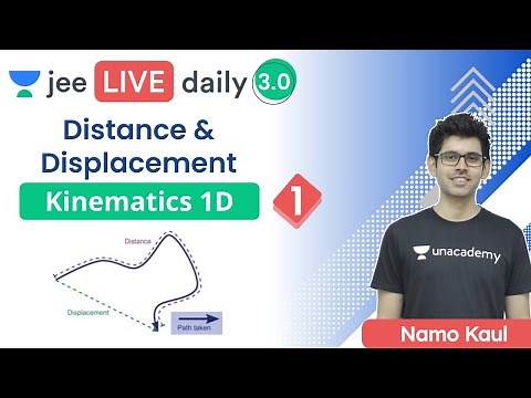 JEE 2022: Kinematics 1D L1 | Distance & Displacement | Unacademy JEE | IIT JEE Physics | Namo Kaul