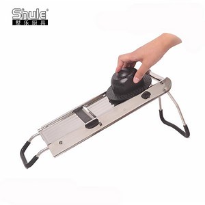 [Hot Item] Manual Stainless Steel Vegetable and Fruit Slicer with 5 Blades